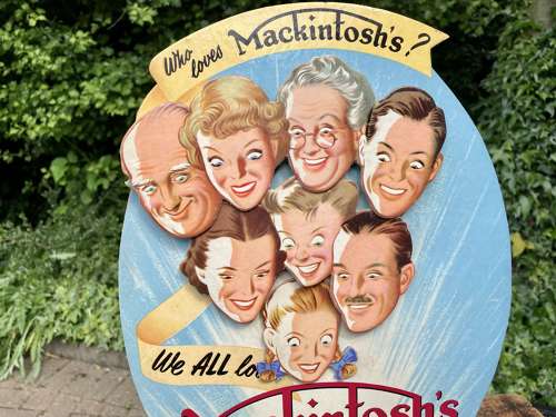 Mackintosh Toffee 3D Fold out Advertising Card Sign c1930s