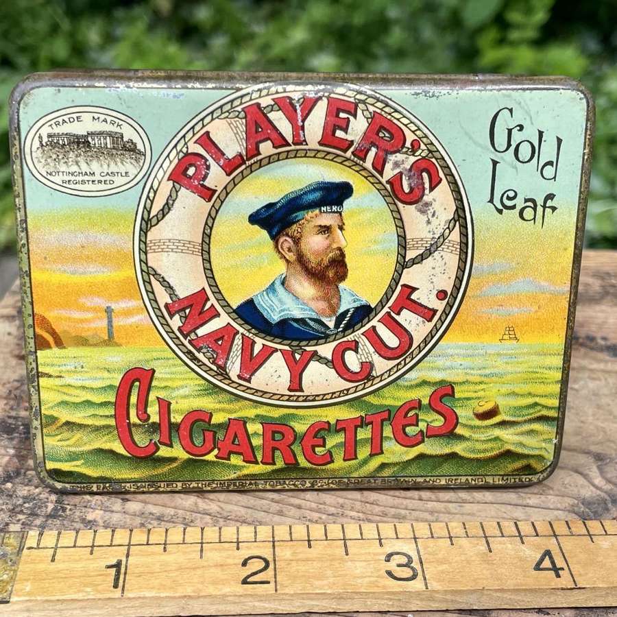 Player's Gold Leaf Hero Embossed Cigarette Tin