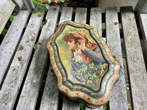 McVitie & Price Irish Girl Biscuit Tin c1890s 