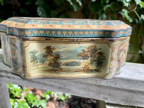 McVitie & Price Irish Girl Biscuit Tin c1890s 