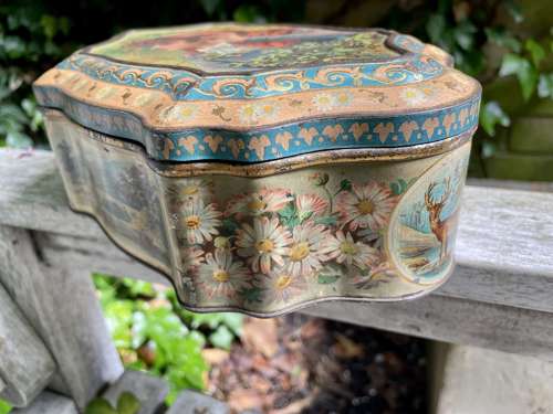 McVitie & Price Irish Girl Biscuit Tin c1890s 