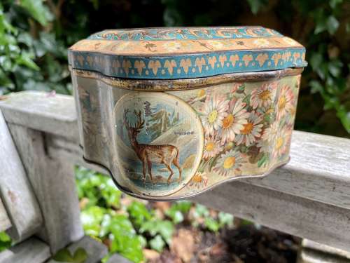 McVitie & Price Irish Girl Biscuit Tin c1890s 