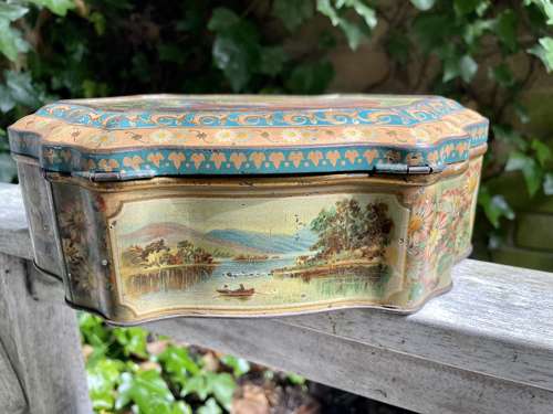 McVitie & Price Irish Girl Biscuit Tin c1890s 