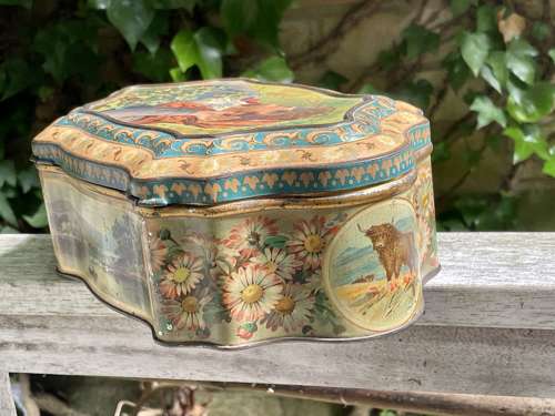 McVitie & Price Irish Girl Biscuit Tin c1890s 