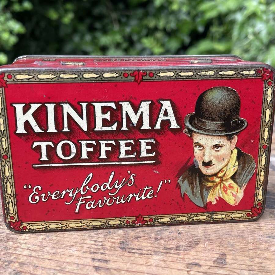 T.W Parker Newcastle Charlie Chaplin Kinema Toffee Tin c1920s