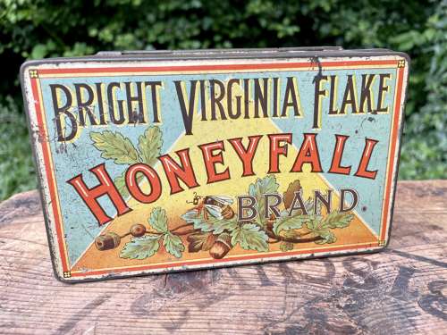 Honeyfall James Hargreves Blackburn Bee Image Tobacco Tin c1900s