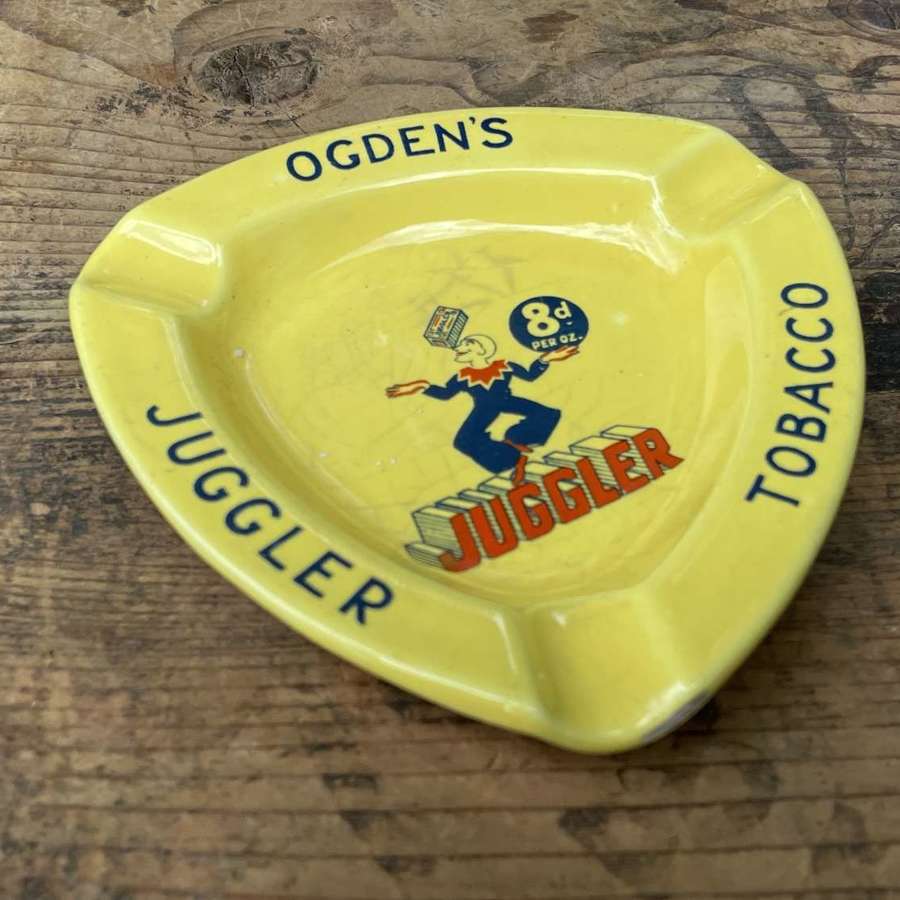 Ogden's Juggler Tobacco Ceramic Cigarette Ashtray c1937