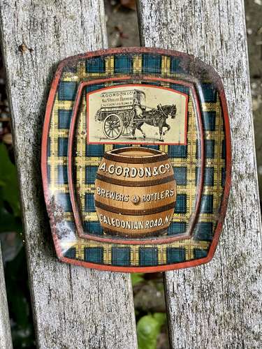 Gordon & Co Peckham Brewery Beer Horse Dray Tin Tip Tray c1900s