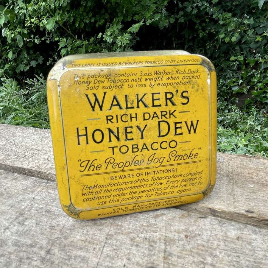 Walker's Liverpool 2oz Tobacco Tin c1915
