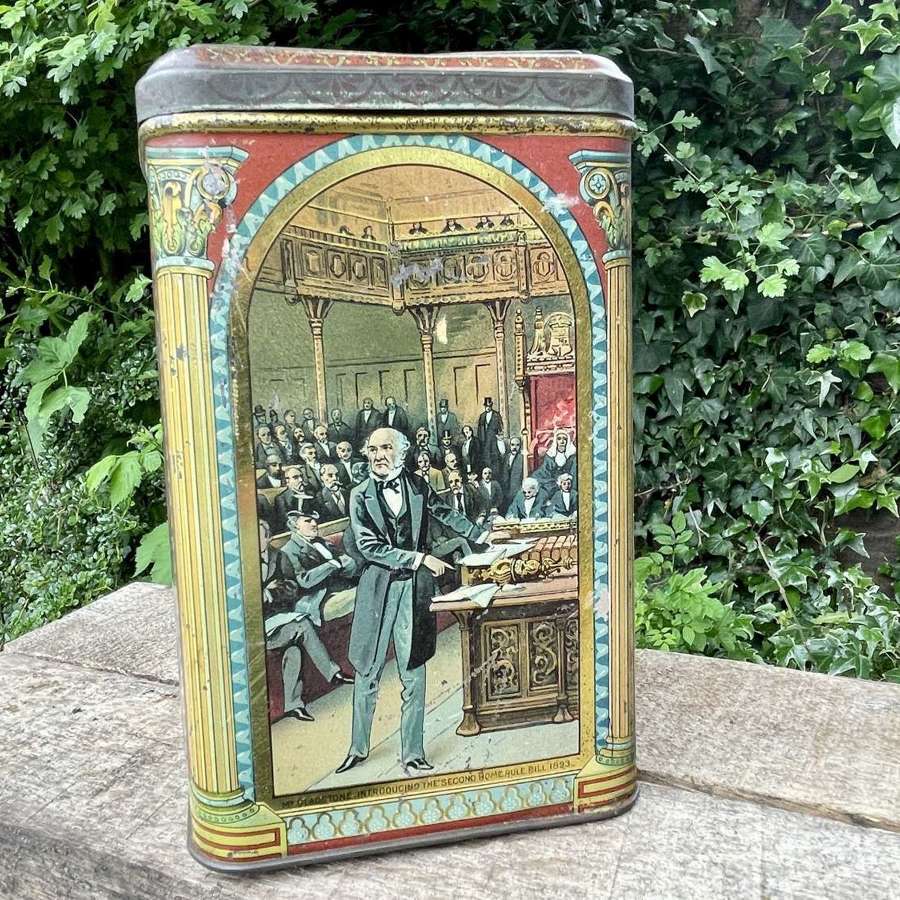 William Gladstone Politician Prime Minister Biscuit Tin c1890s