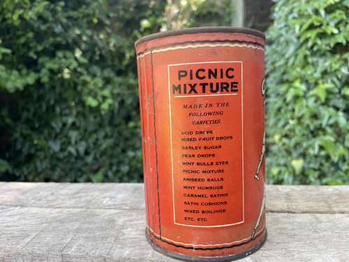 Early Sports Cricket Tennis Durban Toffee Confectionery Tin c1920s