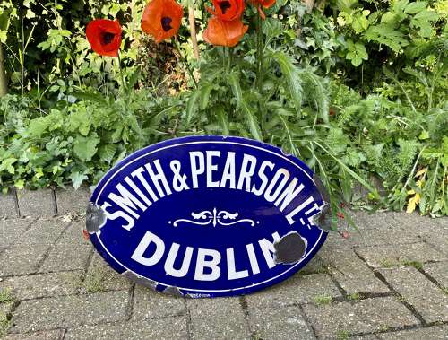 Smith Pearson Engineering Company Dublin Ireland Enamel Sign c1900s