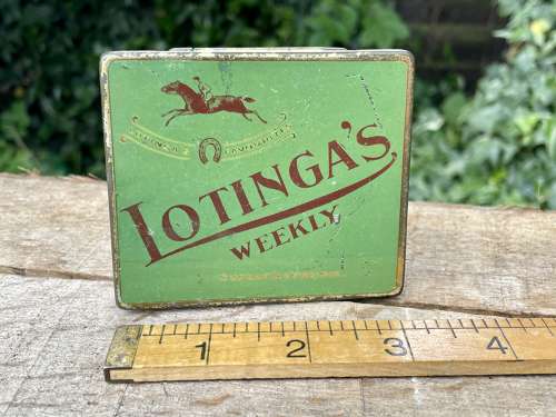 Lotinga's London Flat 10 Cigarette Tin c1900s
