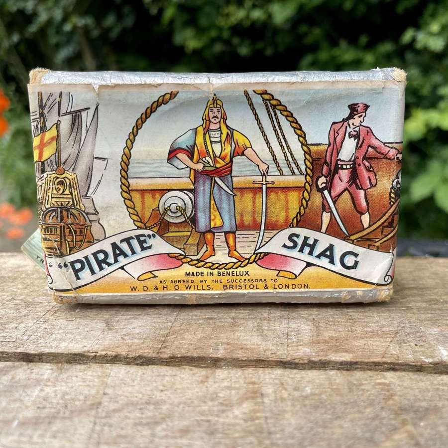 Wills Pirate Shag Live Full Tobacco Pack c1930s