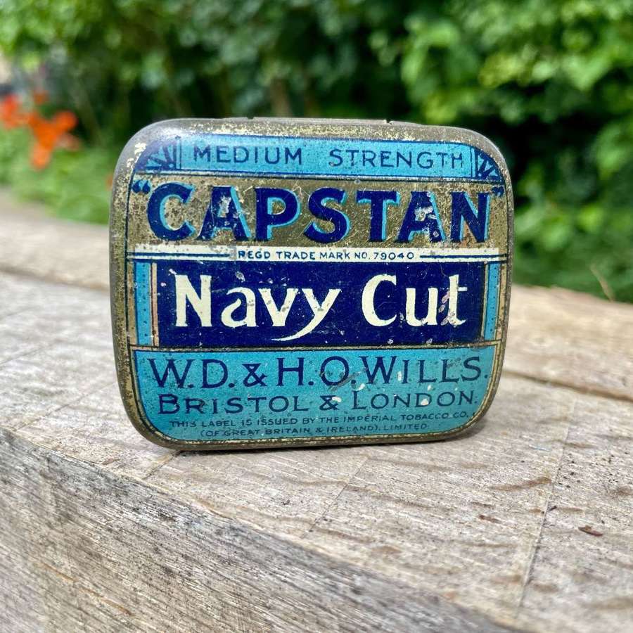 Wills Capstan Navy Cut Tobacco 1oz Tin c1900s
