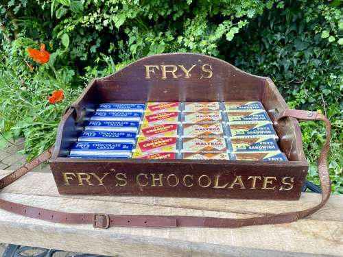 Fry's Chocolate bar Cinema Theatre Usher / Usherette Tray c1920s