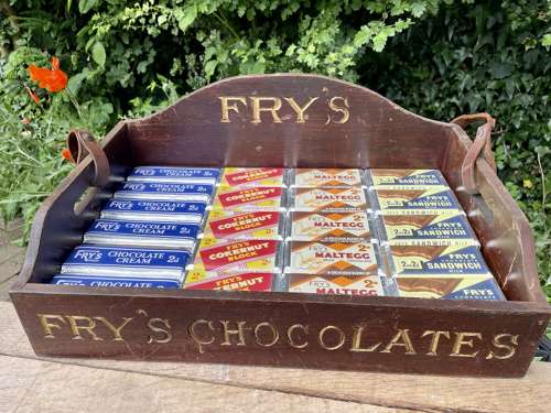 Fry's Chocolate bar Cinema Theatre Usher / Usherette Tray c1920s