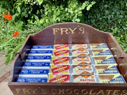 Fry's Chocolate bar Cinema Theatre Usher / Usherette Tray c1920s