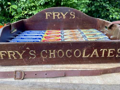 Fry's Chocolate bar Cinema Theatre Usher / Usherette Tray c1920s