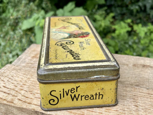 Churchman's Silver Wreath Lady Image Cigarette tin c1890s