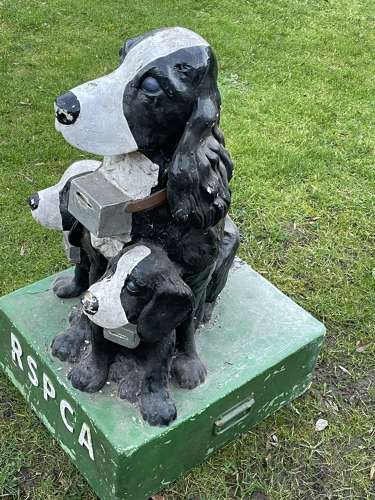 RSPCA Spaniel Guide Dog Life Size Collection Money Box c1950s