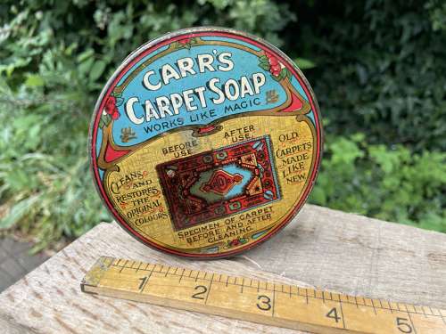 Superb Carr's Art Nouveau Carpet Soap Polish c1905
