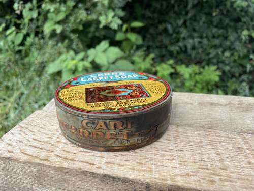Superb Carr's Art Nouveau Carpet Soap Polish c1905
