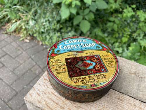 Superb Carr's Art Nouveau Carpet Soap Polish c1905