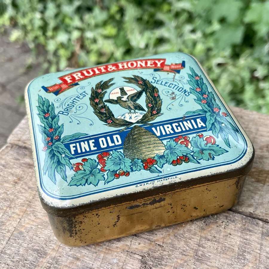 Scarce Ogden's Fruit & Honey 4oz Tobacco Tin c1900s