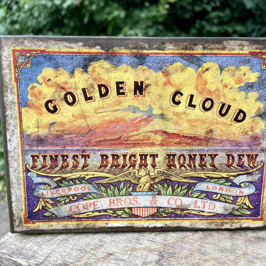 Cope Brothers Golden Cloud 1lb Tobacco Tin c1910