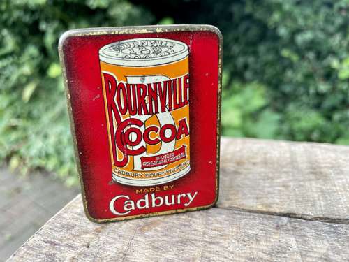 Cadbury Cocoa Chocolate Vesta Striker Sample Tin c1900s ( No Tree)