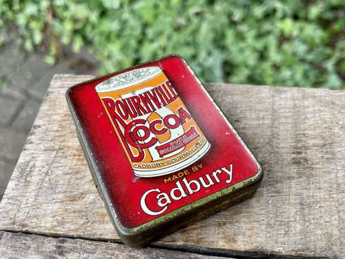 Cadbury Cocoa Chocolate Vesta Striker Sample Tin c1900s ( No Tree)