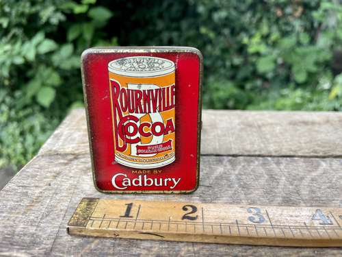 Cadbury Cocoa Chocolate Vesta Striker Sample Tin c1900s ( No Tree)