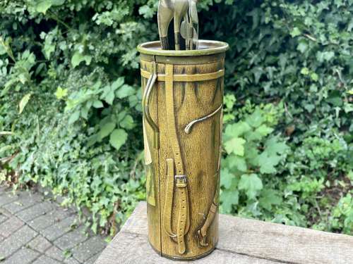 Robertson's Golf Bag Golfing Biscuit Tin c1920s