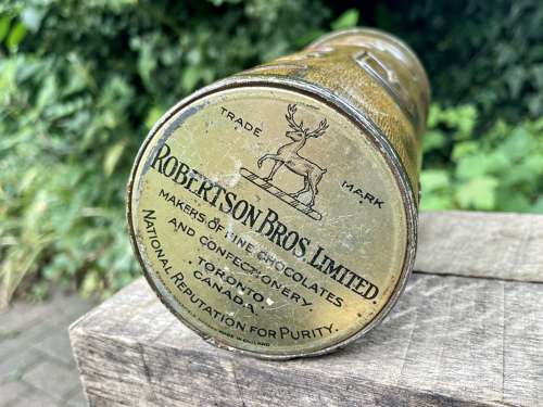 Robertson's Golf Bag Golfing Biscuit Tin c1920s