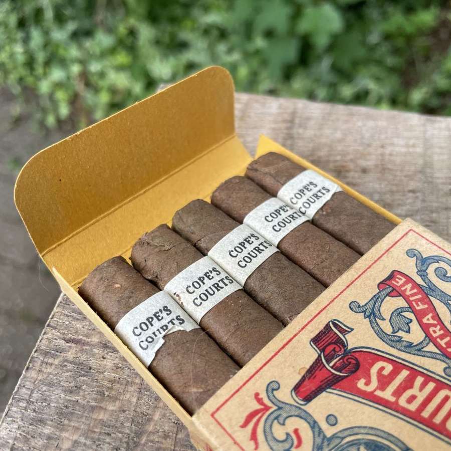 Cope's Cigar Court Full Live Pack Box of Cigars c1900s