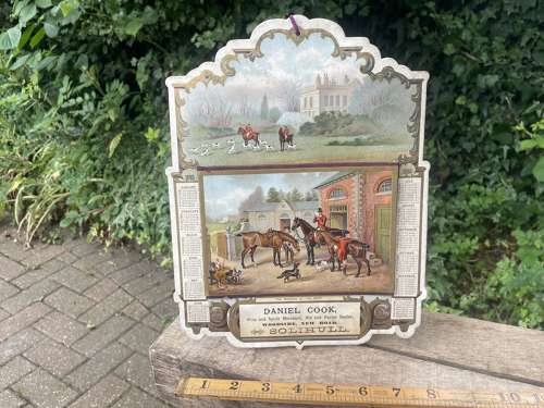 D. Cook Solihull Spirit Horse Merchant Advertising Card Sign c1895