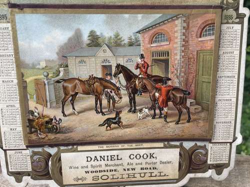 D. Cook Solihull Spirit Horse Merchant Advertising Card Sign c1895