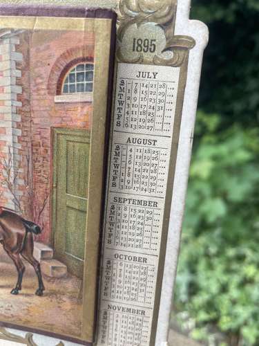 D. Cook Solihull Spirit Horse Merchant Advertising Card Sign c1895