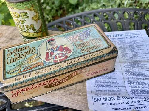 Salmon & Gluckstein Dandy 5th American Civil War Cigarette Tin c1900s