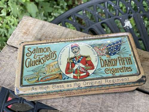Salmon & Gluckstein Dandy 5th American Civil War Cigarette Tin c1900s