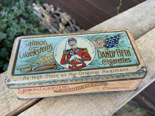 Salmon & Gluckstein Dandy 5th American Civil War Cigarette Tin c1900s