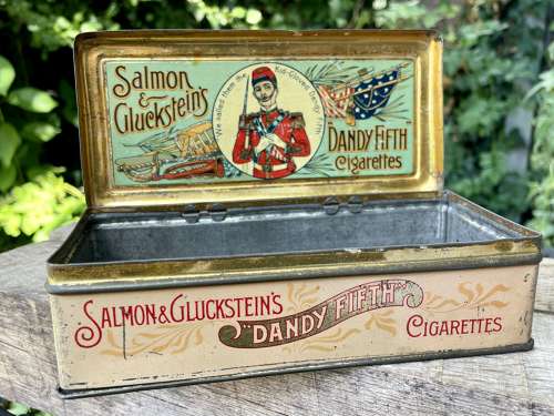 Salmon & Gluckstein Dandy 5th American Civil War Cigarette Tin c1900s