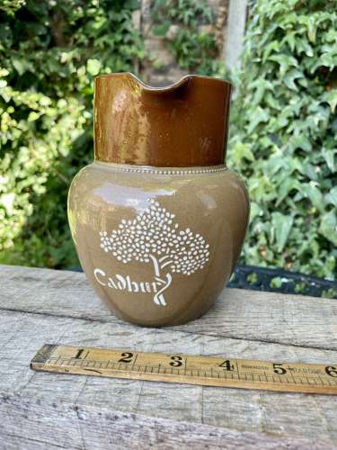 Cadbury Cocoa Chocolate Ceramic Earthenware Milk Jug c1915