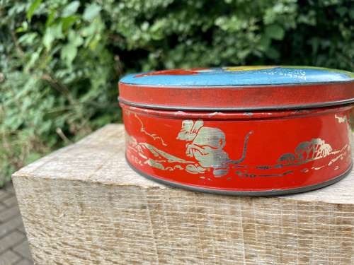Dickie Duck Nursery Rhyme Children's Toffee Tin c1930s