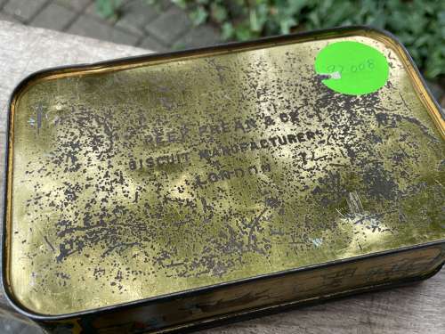 Scarce Peek Frean Bull Fighting Biscuit Tin c1890s