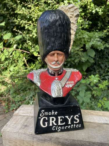 Grey's Cigarettes Guardsman Tobacco Shop Advertising Figure c1920s