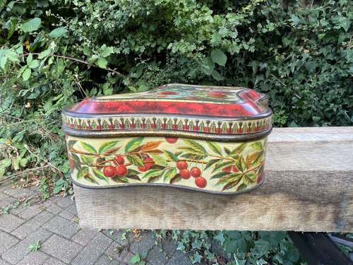 Jacob & Co Dublin Bird Image Buttley Fly Shaped Biscuit Tin c1900s