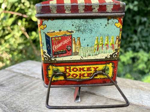 Crawford's Hokey Pokey Ice Cream Cart Figural Biscuit Tin c1910