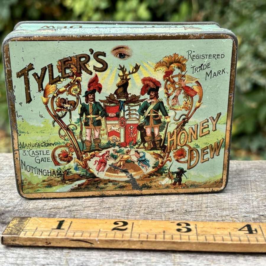 Tyler's Honey Dew 4oz Tobacco Tin c1900s